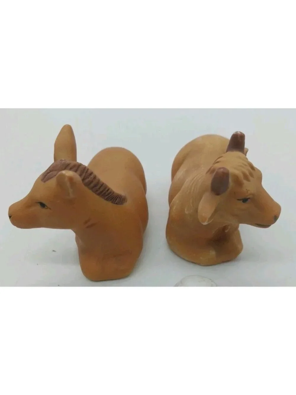 Nativity Ceramic Cows Set Of 2 Replacement Pieces